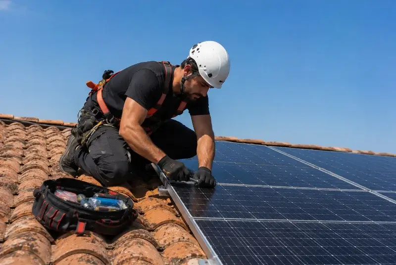 Maintenance et monitoring de panneaux solaires au Puy-Notre-Dame